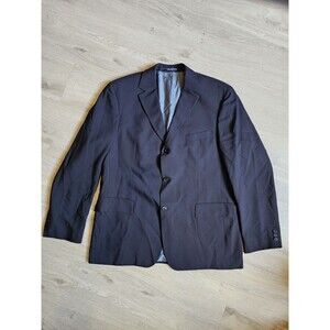 Hugo Boss Men's Rossellini Black Blazer  44S Virgin Wool